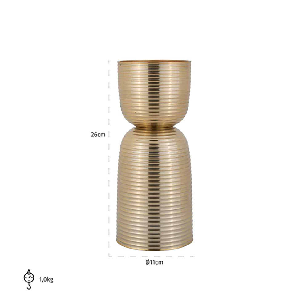Product photograph of Richmond Jeral Gold Candle Holder from Olivia's.