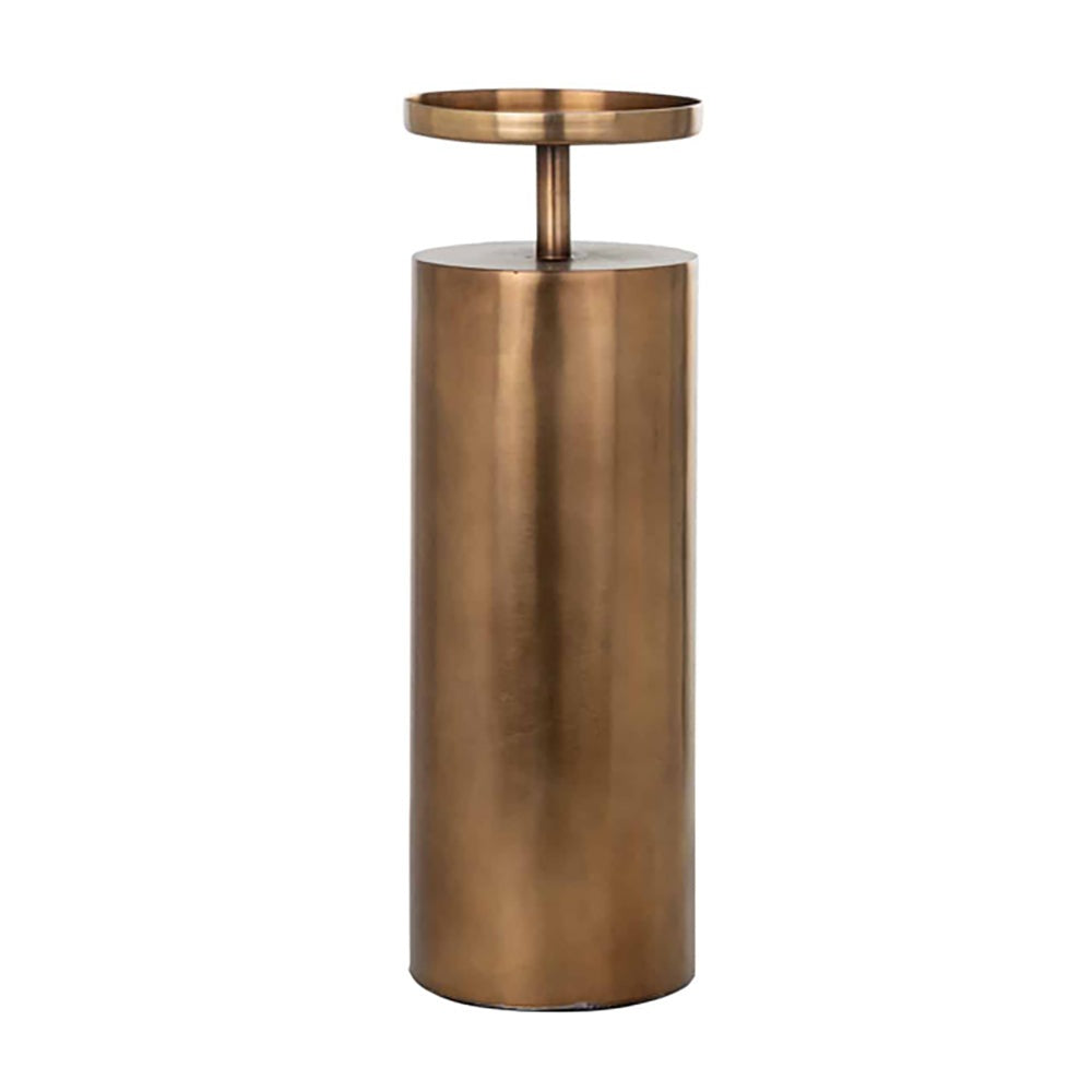 Product photograph of Richmond Divon Large Gold Candle Holder from Olivia's