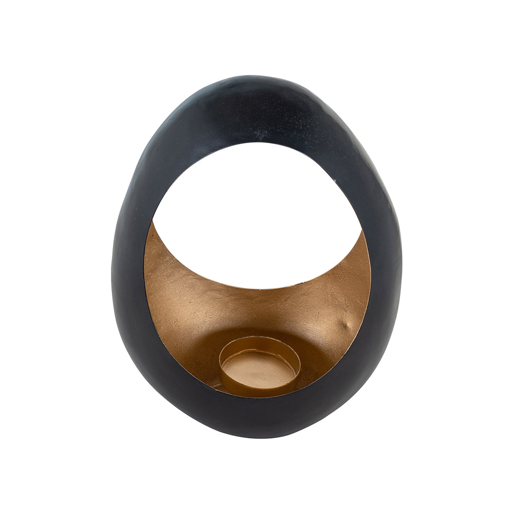 Product photograph of Richmond Chady Small Candle Holder Chady In Black Gold from Olivia's.