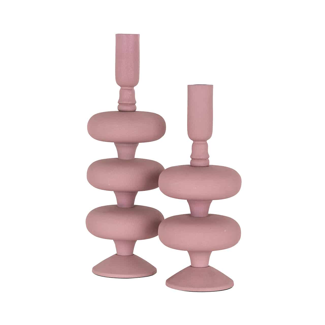 Product photograph of Richmond Abbey Candle Holder In Pink Small from Olivia's.