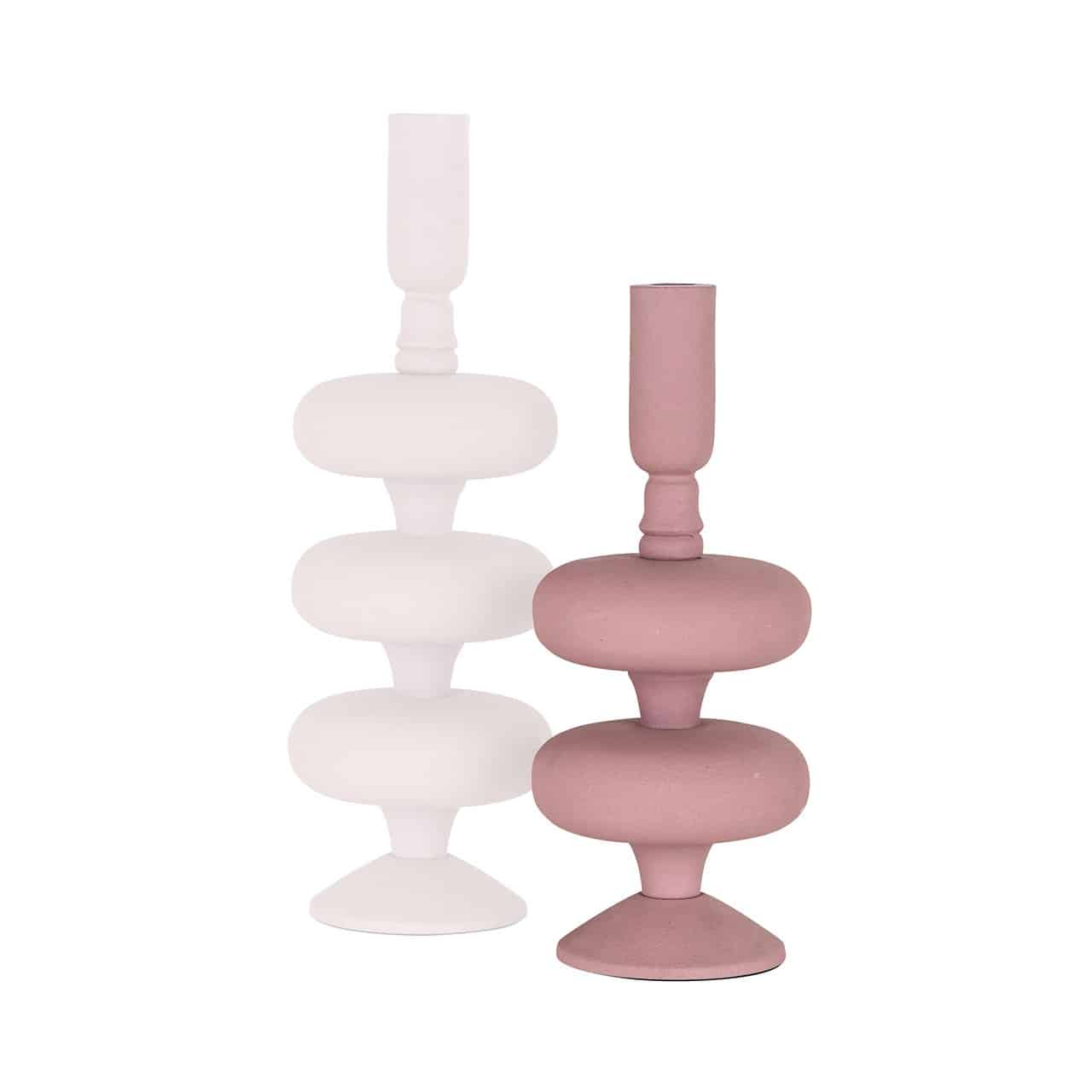 Product photograph of Richmond Abbey Candle Holder In Pink Large from Olivia's.
