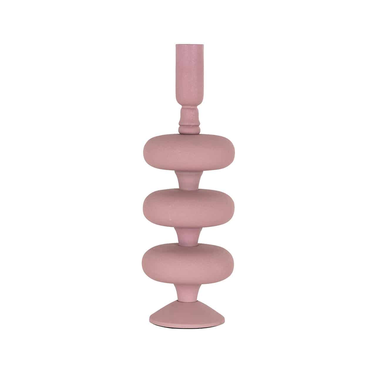 Product photograph of Richmond Abbey Candle Holder In Pink Large from Olivia's.