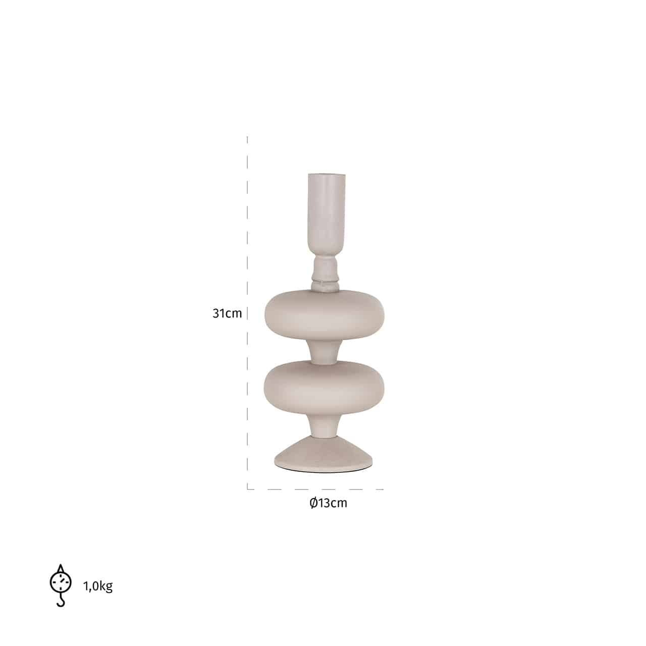 Product photograph of Richmond Tilly Candle Holder Small from Olivia's.