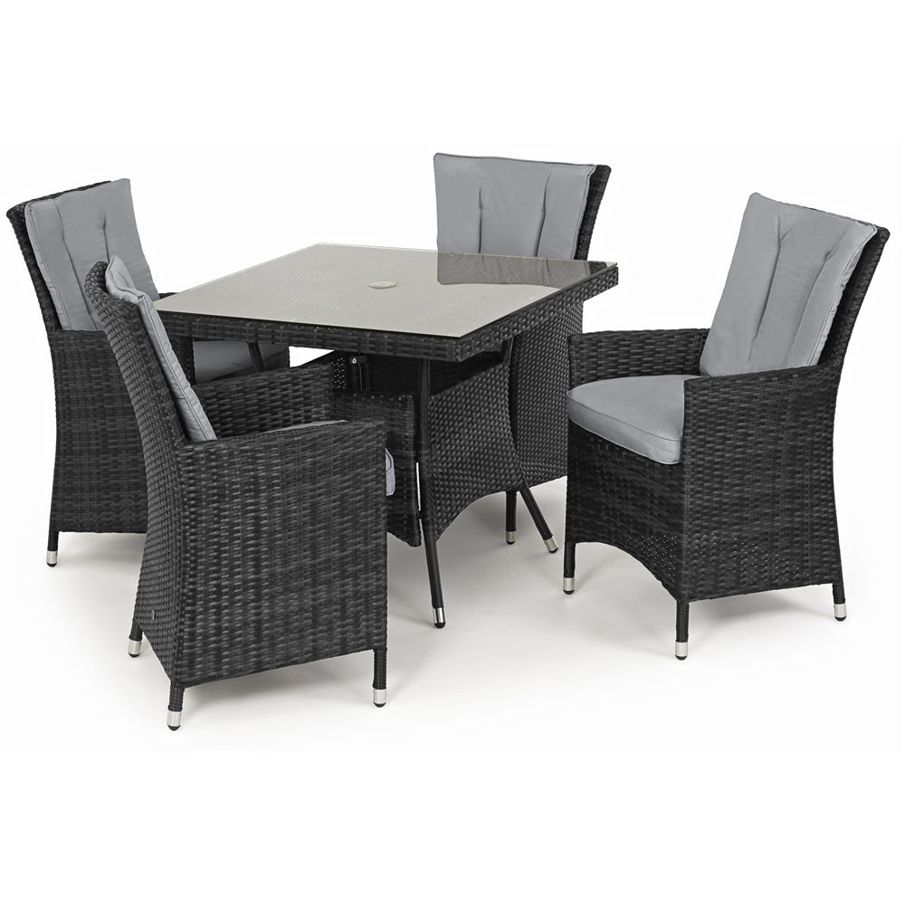 Product photograph of Maze La 4 Seat Bistro Set Grey from Olivia's.