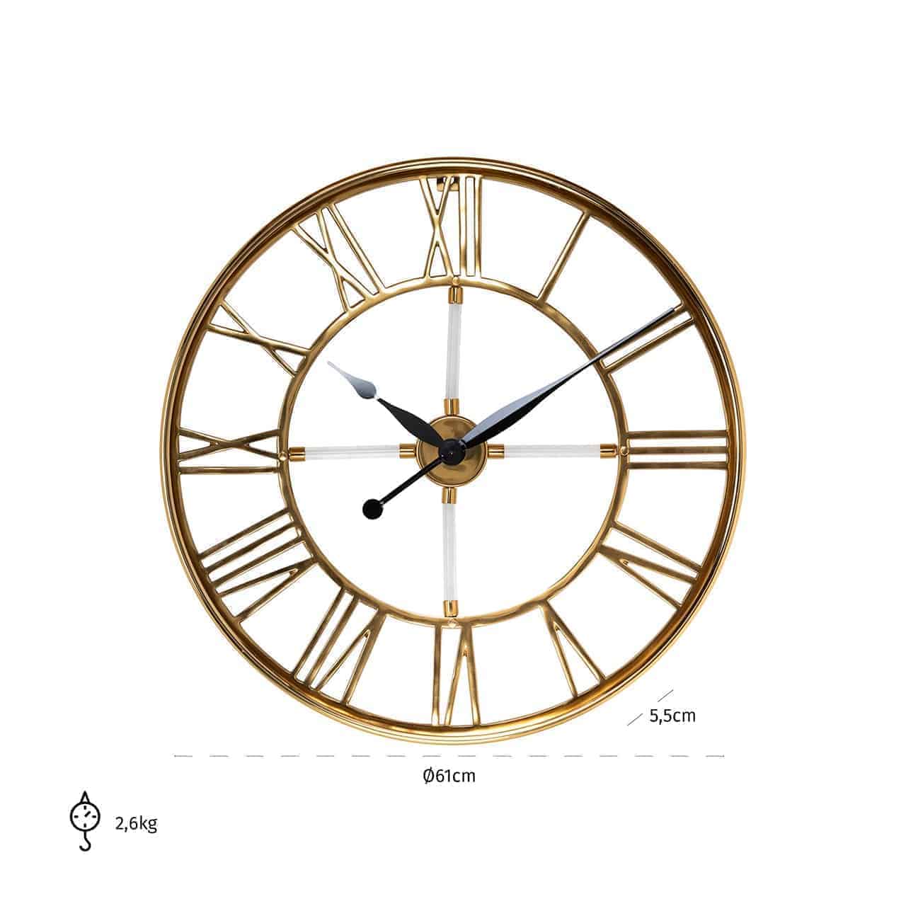 Product photograph of Richmond Bryson Clock from Olivia's.