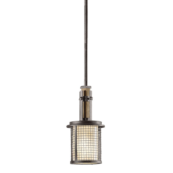 Product photograph of Elstead Ahrendale 1 Light Iron Pendant Anvil from Olivia's