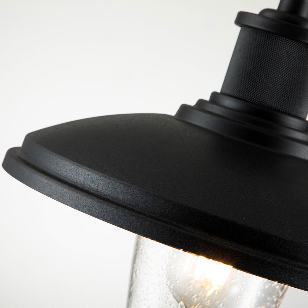 Product photograph of Kichler Allenbury 1 Light Medium Wall Lantern In Textured Black from Olivia's.