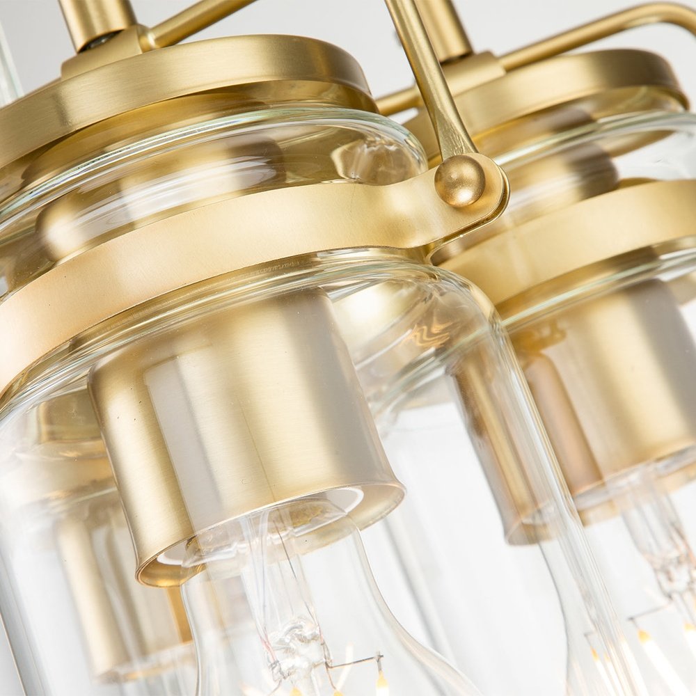 Product photograph of Kichler Brinley 3 Light Pendant Light In Brass from Olivia's.