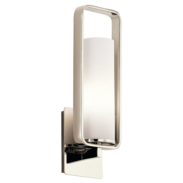 Product photograph of Elstead City Loft 1 Light Wall Light Polished Nickel from Olivia's