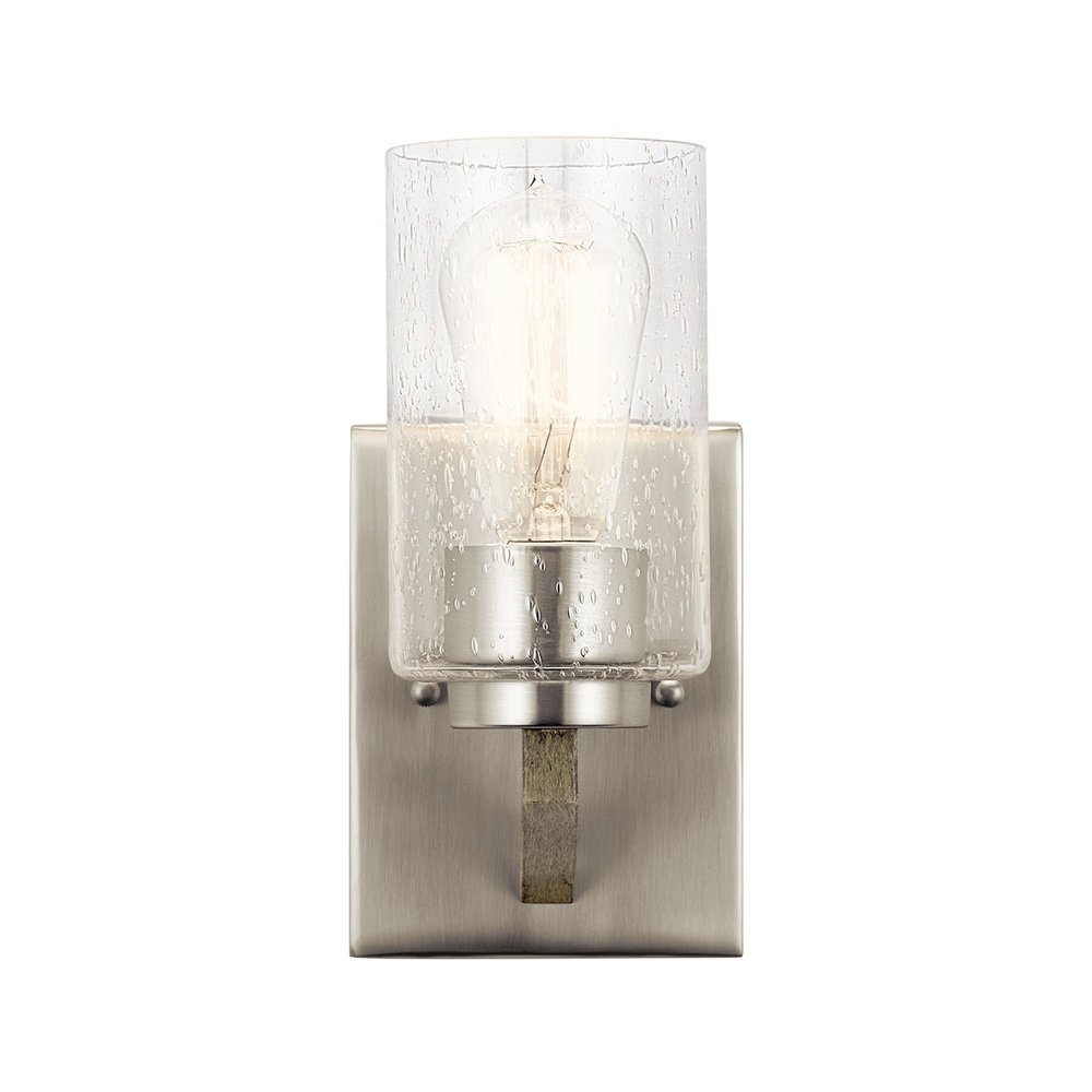 Product photograph of Kichler Deryn 1 Light Wall Light In Antique Grey from Olivia's.