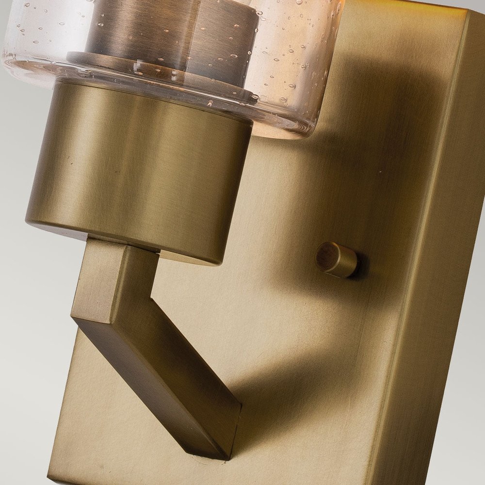 Product photograph of Kichler Deryn 1 Light Wall Light In Brass from Olivia's.