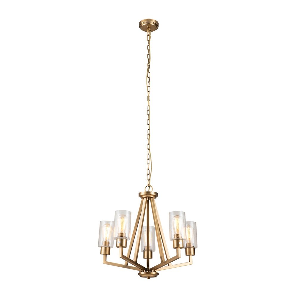 Kichler Deryn 5 Light Chandelier In Brass