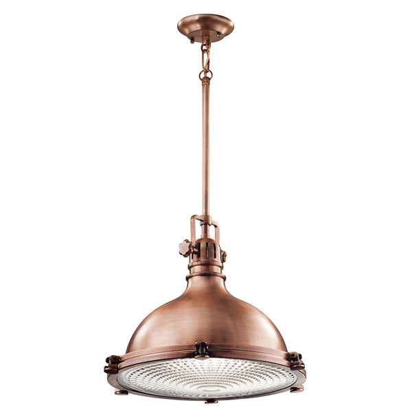 Elstead Hatteras Bay 1 Light Pendant Antique Copper Extra Large