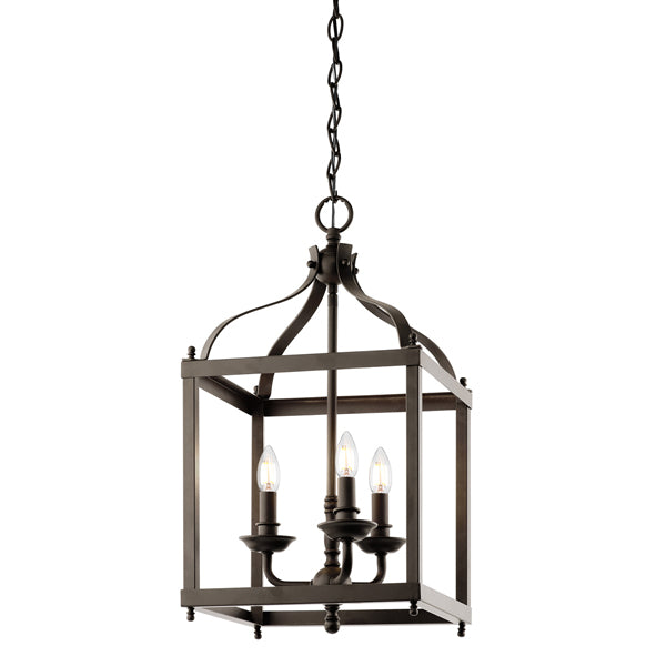 Product photograph of Elstead Larkin 3 Light Pendant Olde Bronze from Olivia's