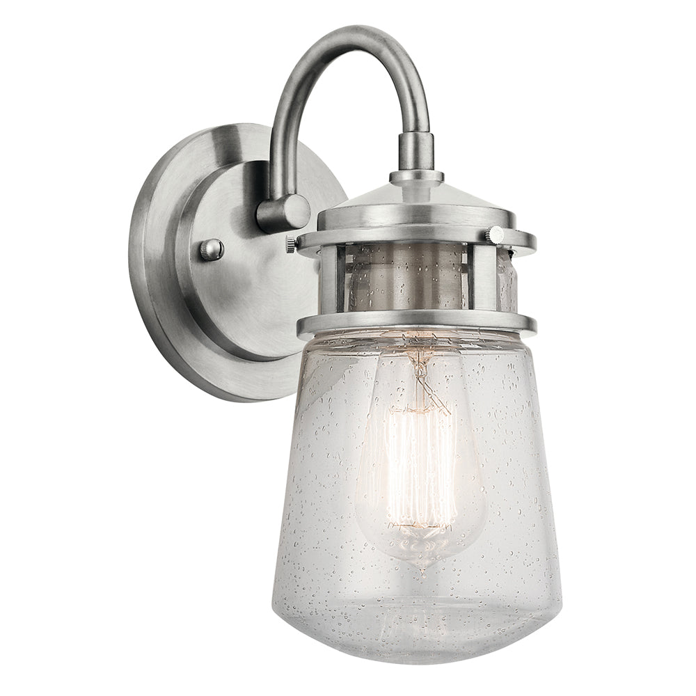 Product photograph of Elstead Lyndon Outdoor Wall Light Brushed Aluminum Small from Olivia's.