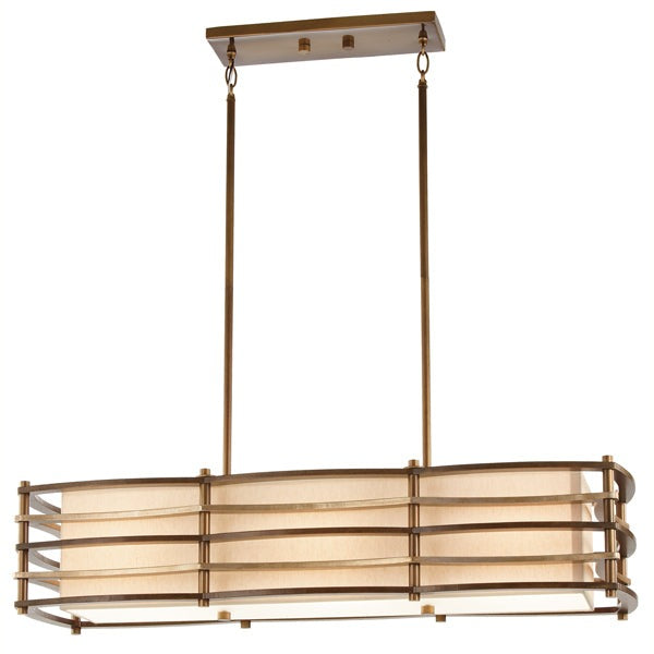 Product photograph of Elstead Moxie 3 Light Chandelier Cambridge Bronze from Olivia's