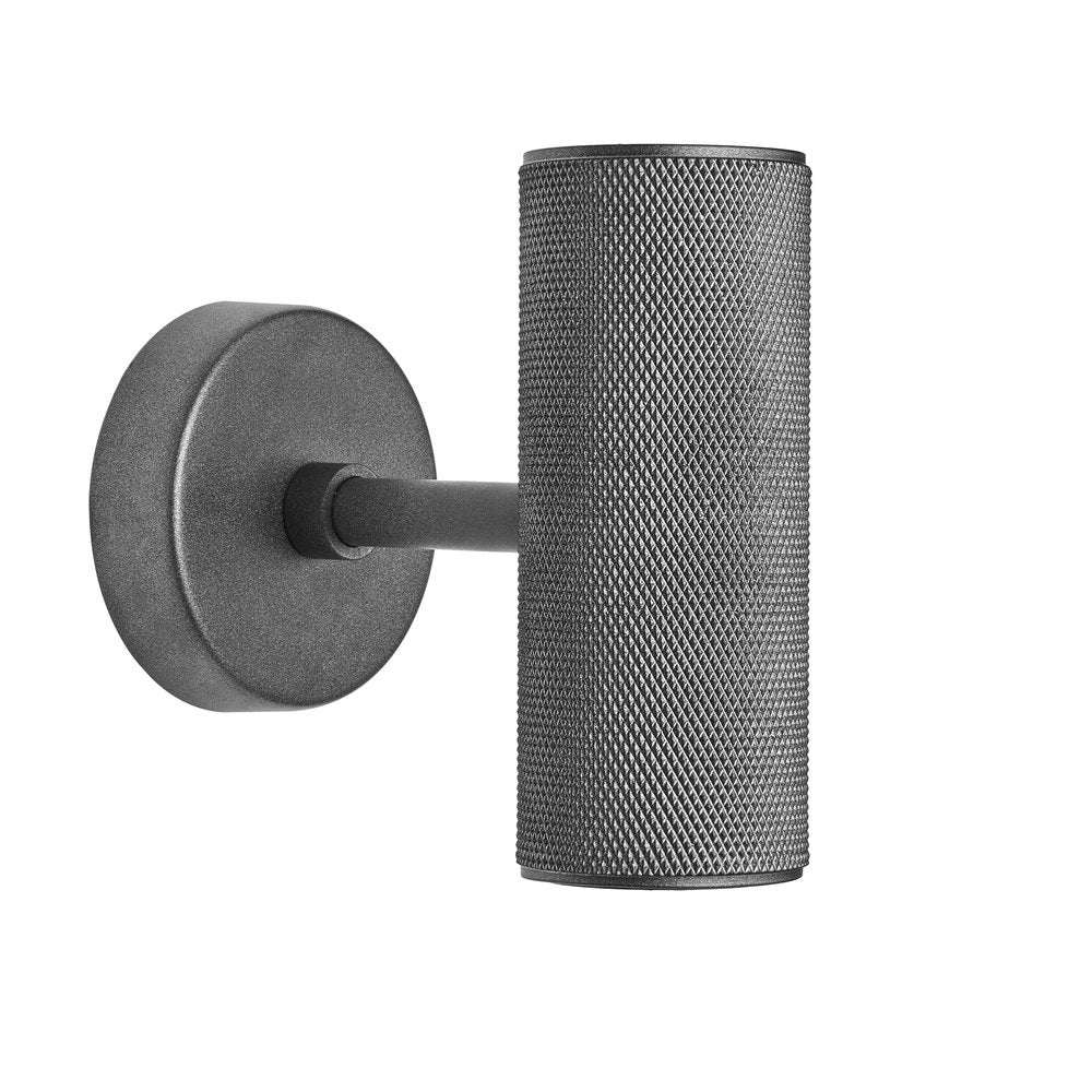 Product photograph of Industville Knurled Edison Double Wall Light In Pewter from Olivia's.