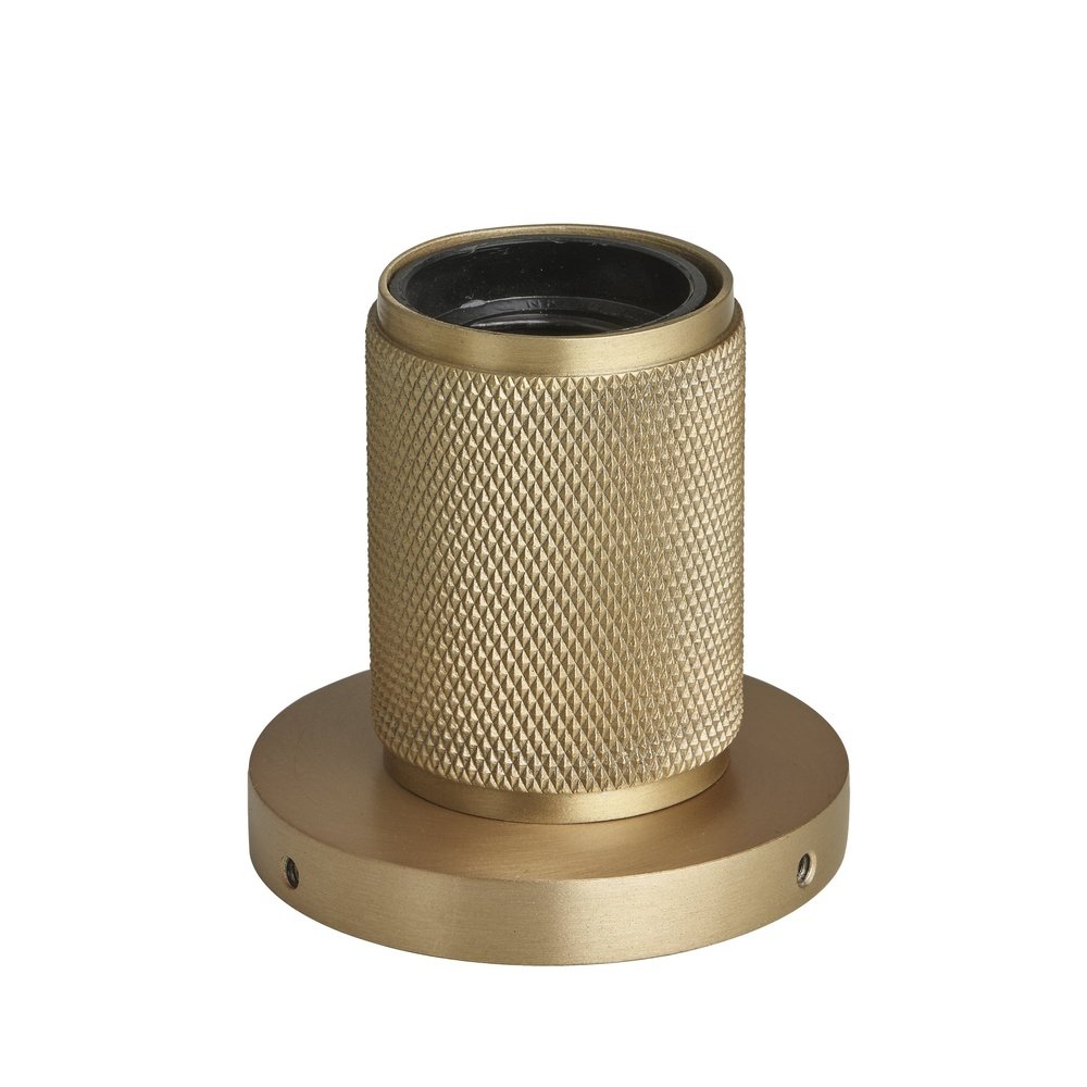 Product photograph of Industville Knurled Edison Spotlight Light In Brass from Olivia's.