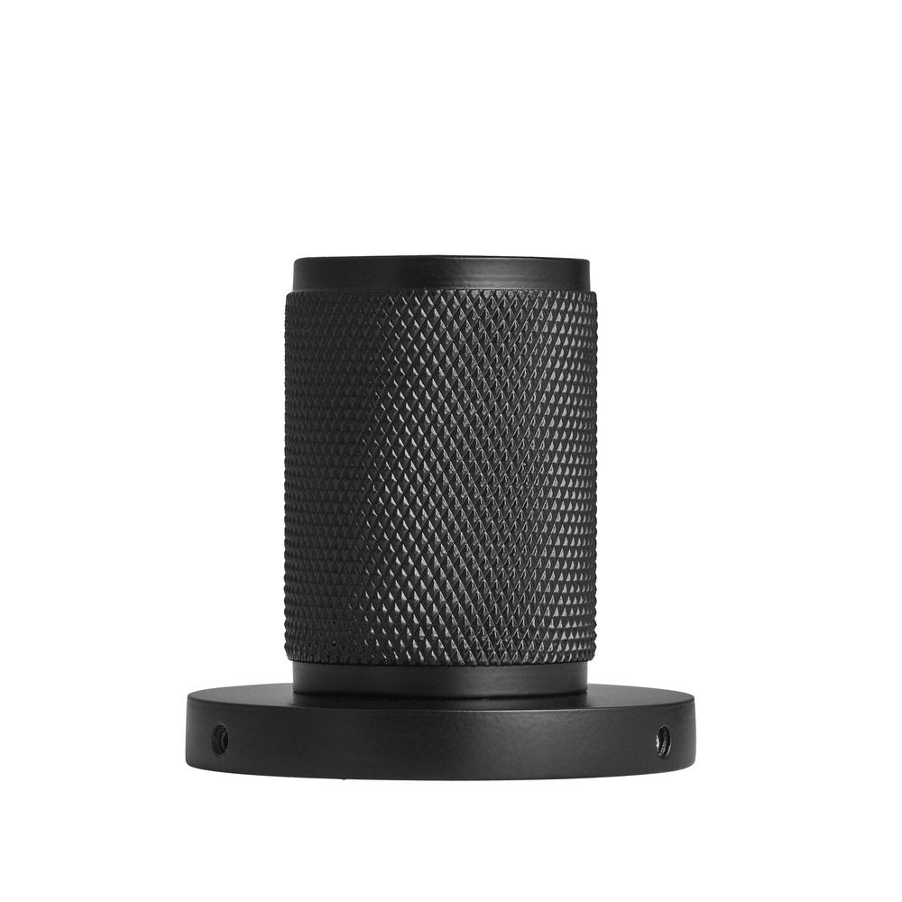 Product photograph of Industville Knurled Edison Spotlight Light In Black from Olivia's.