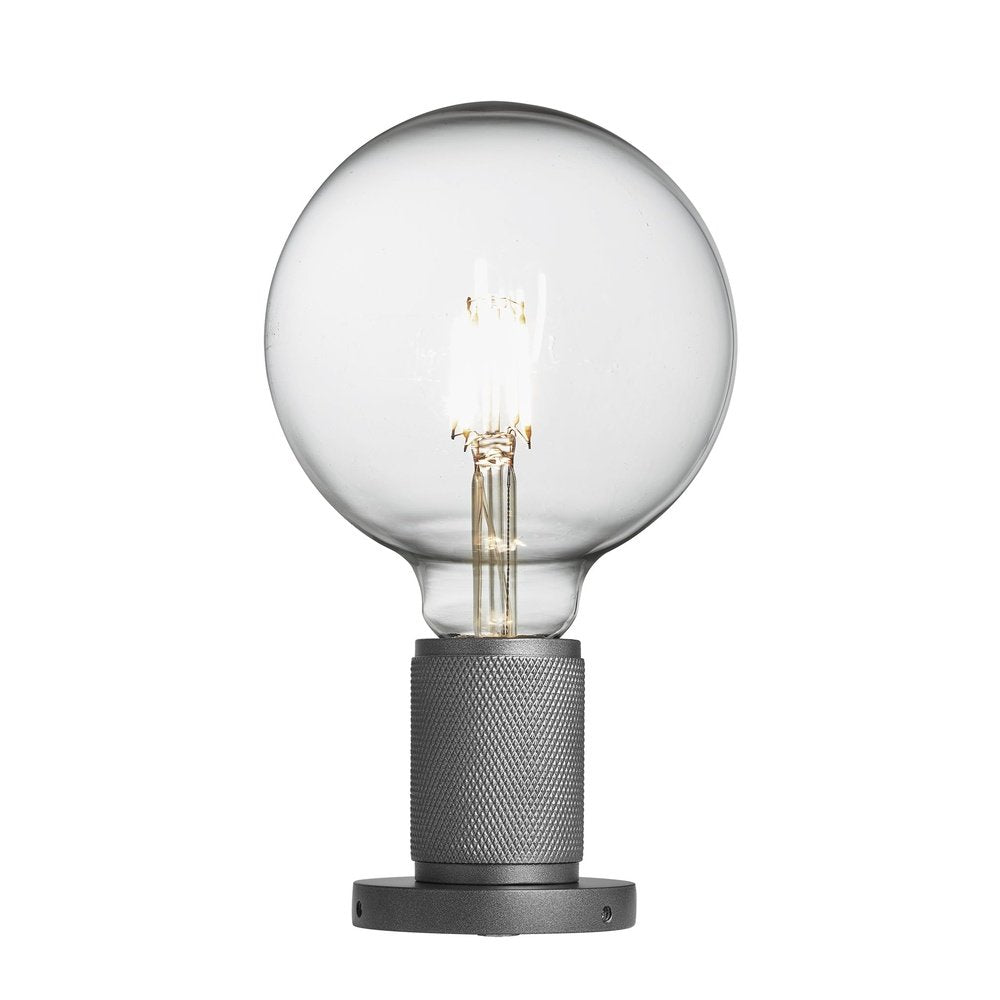 Product photograph of Industville Knurled Edison Spotlight Light In Pewter from Olivia's.