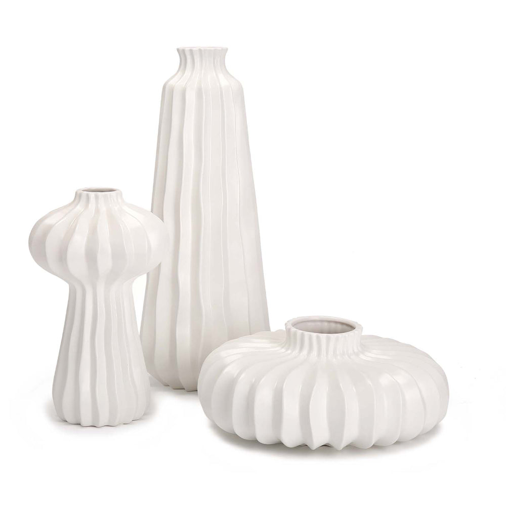 Product photograph of Liang Eimil Gourd I Vase White from Olivia's.