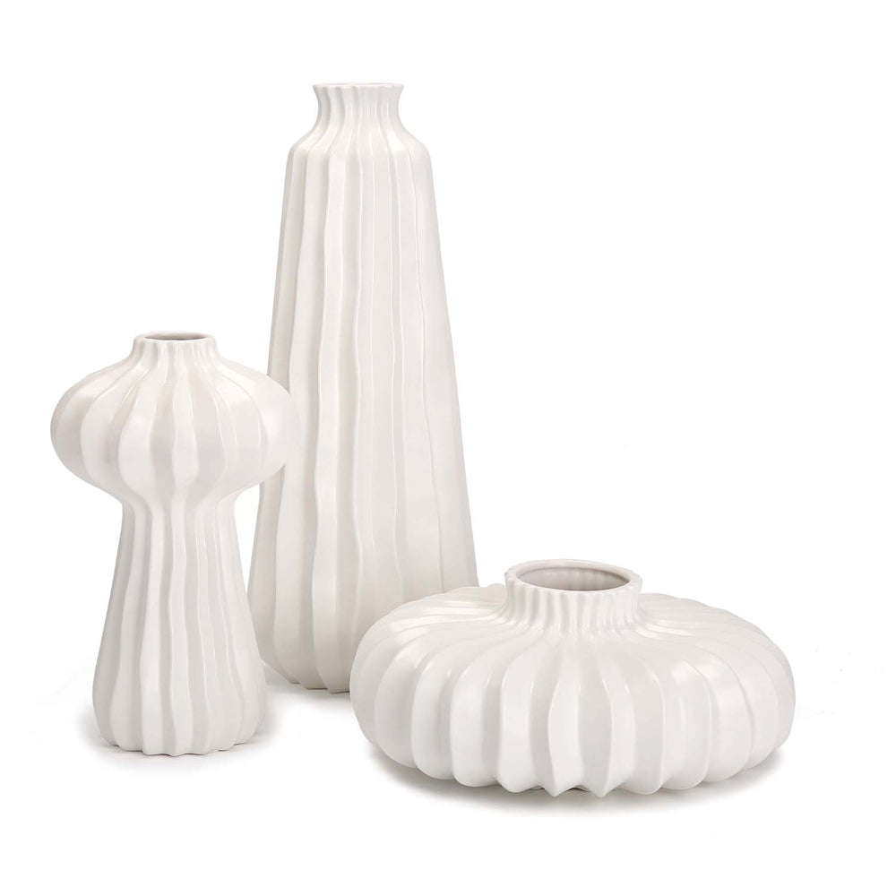 Product photograph of Liang Eimil Gourd Ii Vase White from Olivia's.