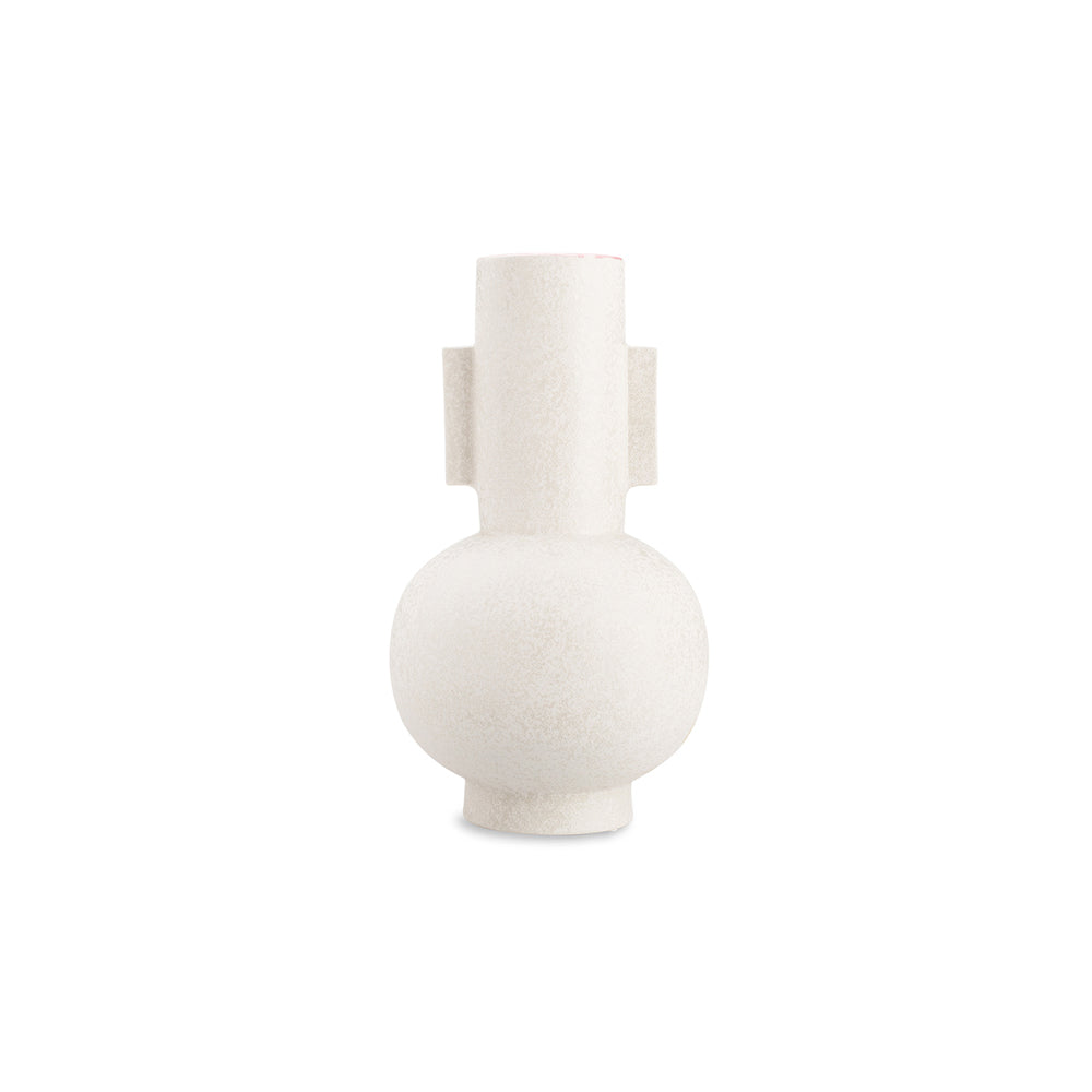 Product photograph of Liang Eimil Diamen I Beige White Vase from Olivia's