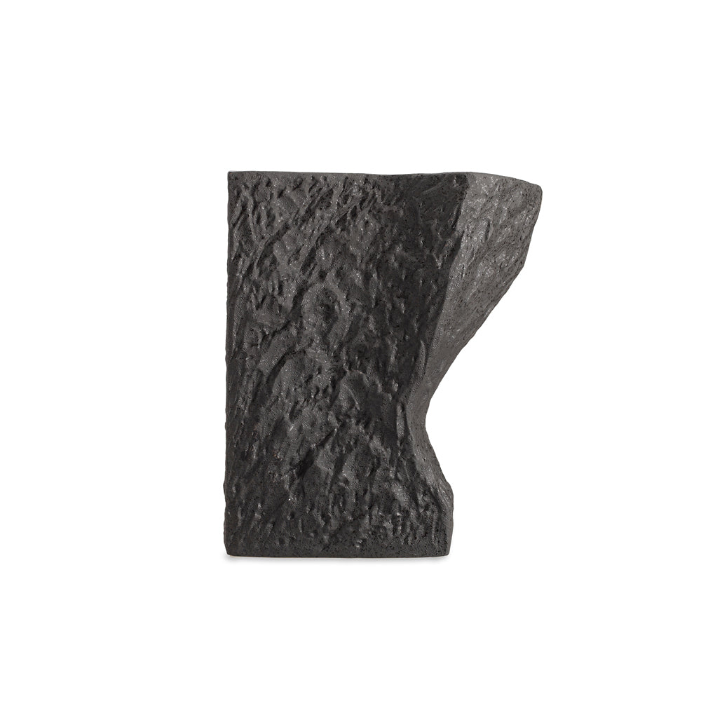 Product photograph of Liang Eimil Quarry I Black Vase from Olivia's