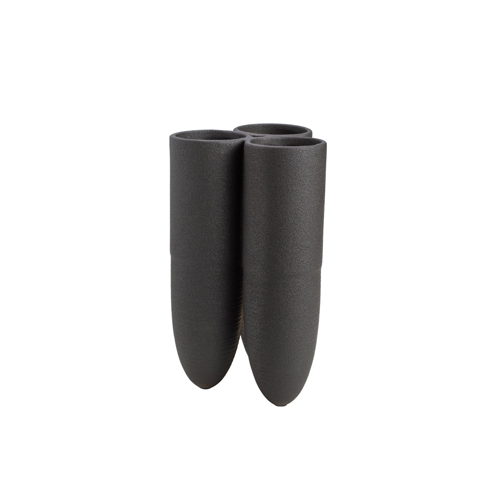 Product photograph of Liang Eimil Torpedo Black Vase from Olivia's