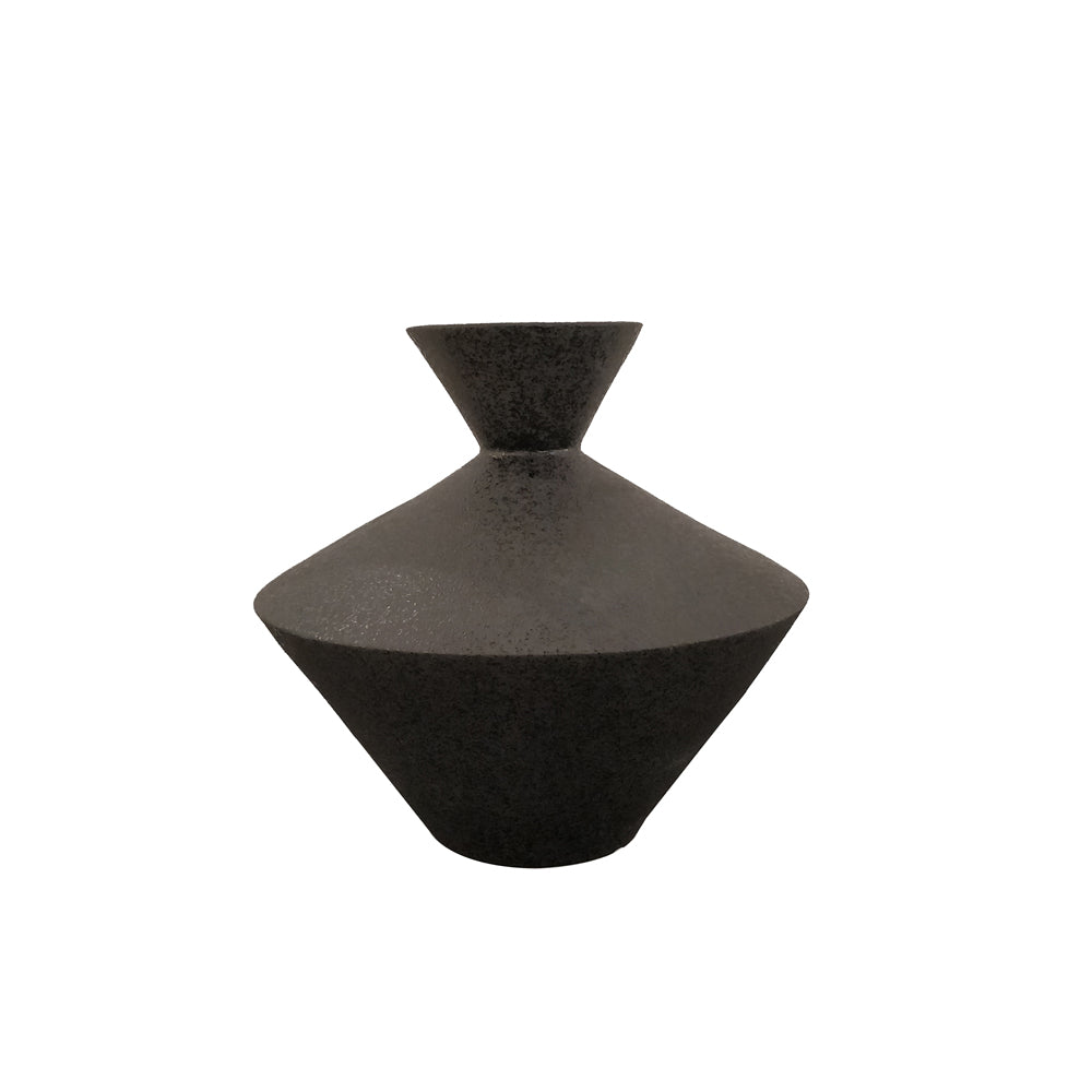 Product photograph of Liang Eimil Bluster Black Vase from Olivia's