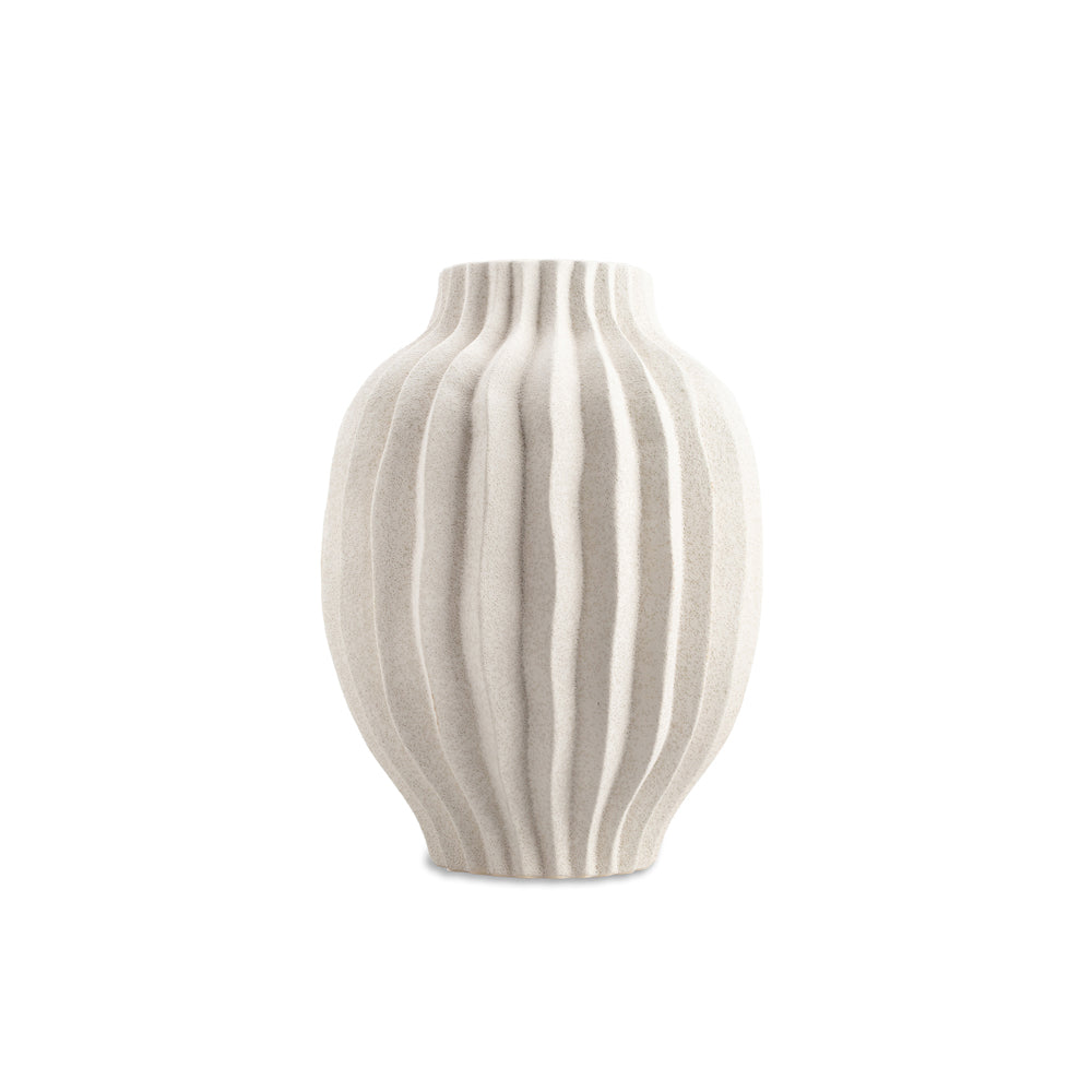 Product photograph of Liang Eimil Flueret I White Vase from Olivia's