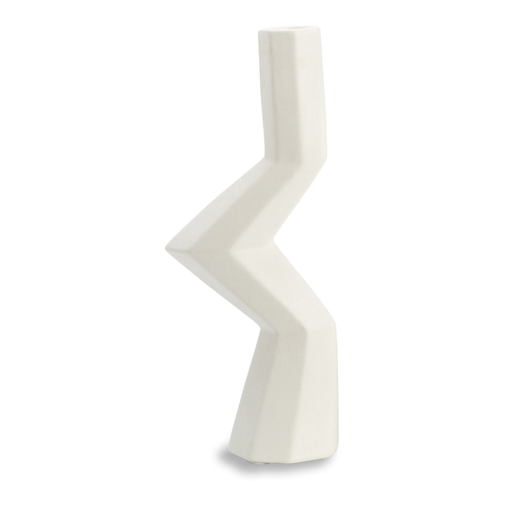 Product photograph of Liang Eimil Galantis I Candle Holder In White from Olivia's