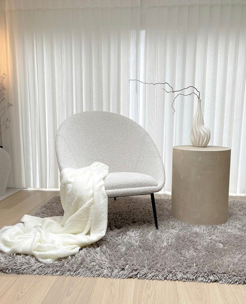 Product photograph of Malini Serena Blanket Ivory from Olivia's.