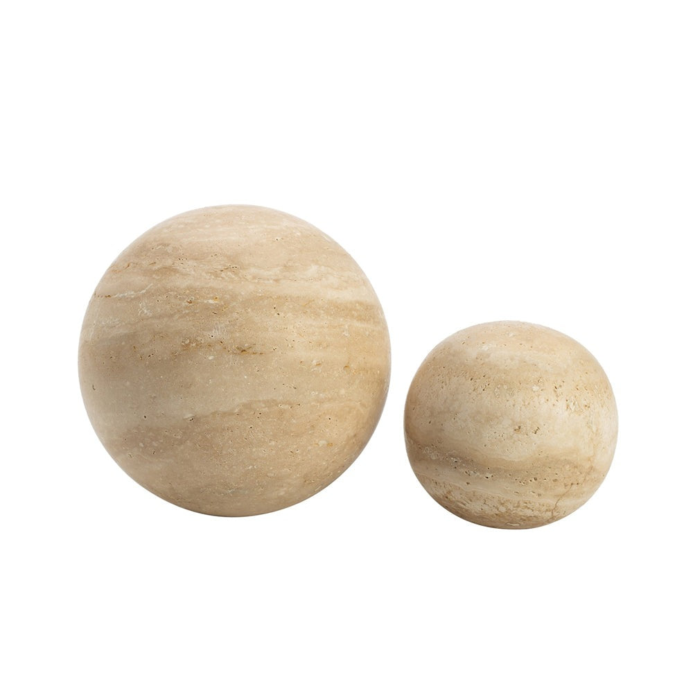 Liang Eimil Marble Ball Set Of 2 Sculpture Brown