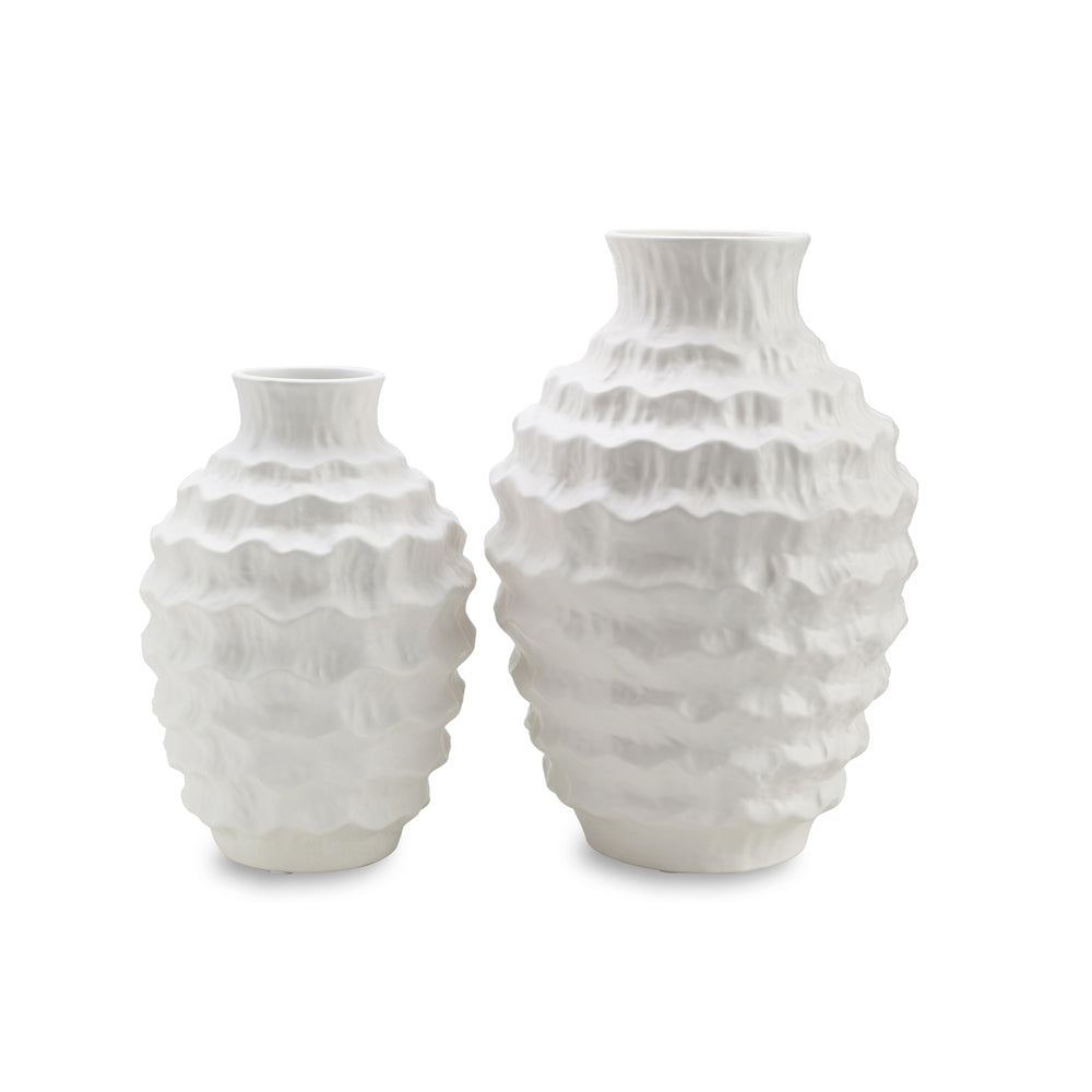 Product photograph of Liang Eimil Tamara Vase White Large from Olivia's.