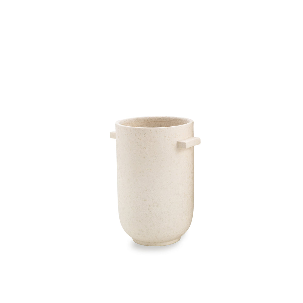 Product photograph of Liang Eimil Manor Vase Rice White Small from Olivia's