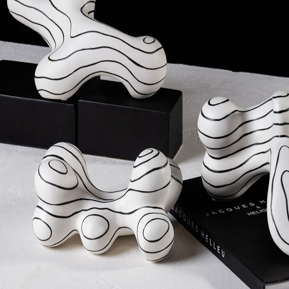 Product photograph of Liang Eimil Cato Ii Sculpture Black And White from Olivia's.