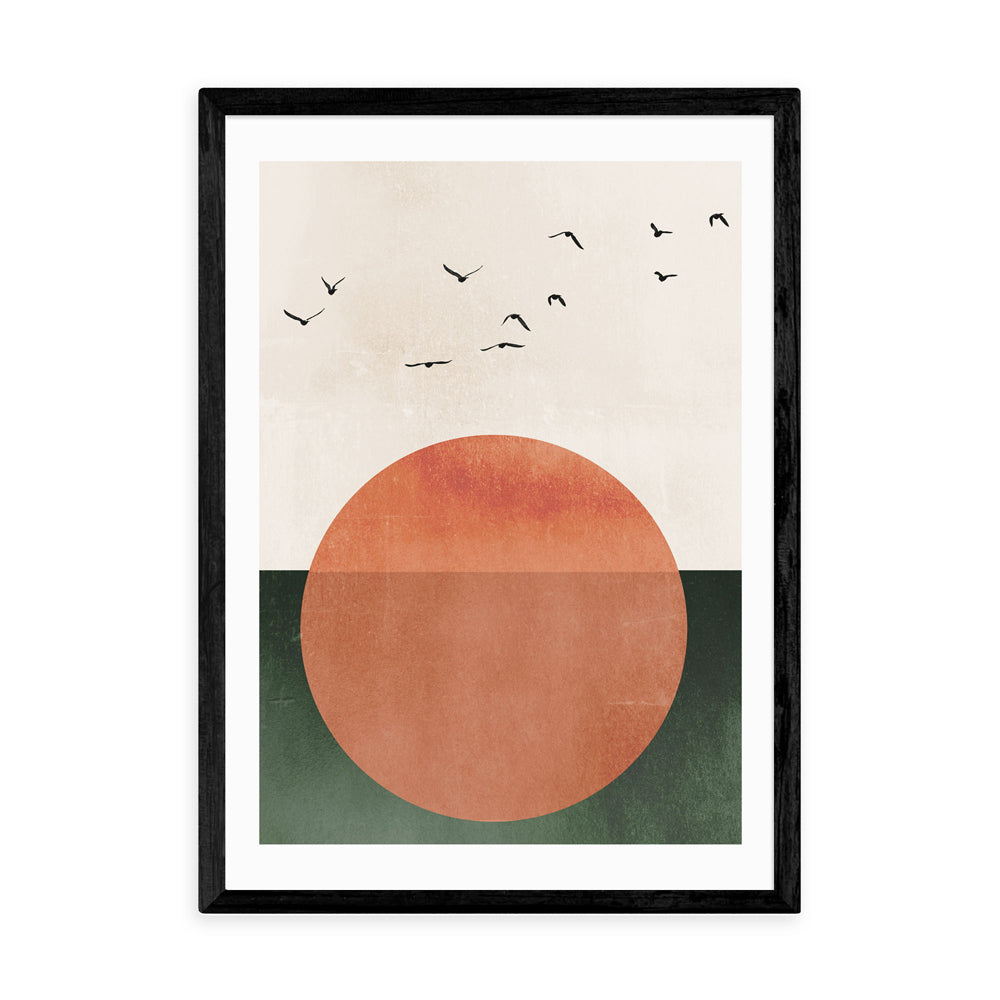 Product photograph of Rising By Kubistika - A1 Black Framed Art Print from Olivia's.