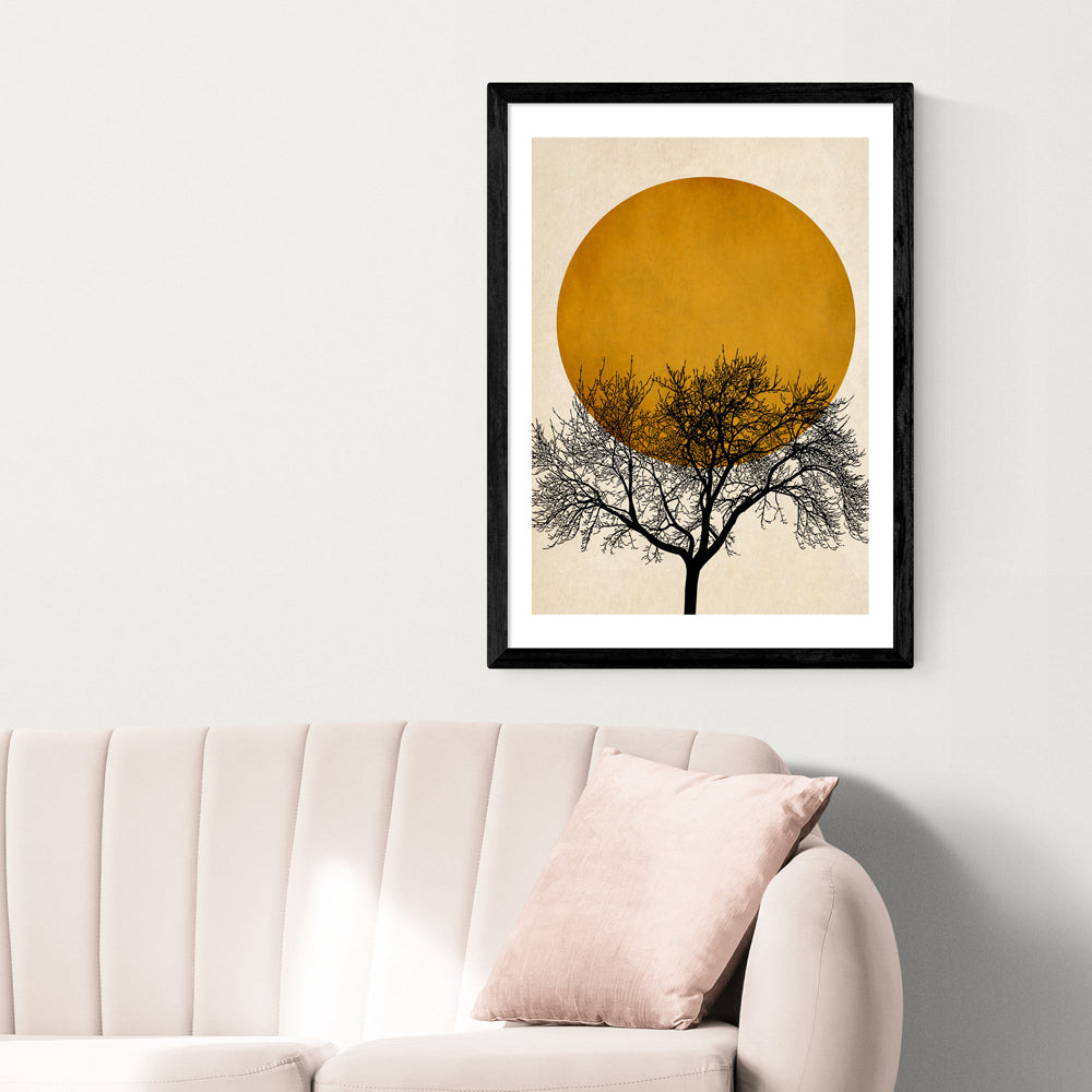 Product photograph of Winter Morning By Kubistika - A2 Black Framed Art Print from Olivia's