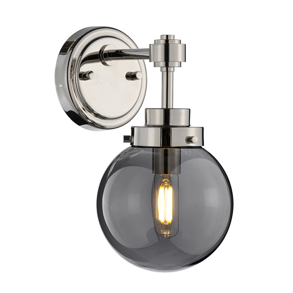 Product photograph of Elstead Kula 1 Light Wall Light Polished Nickel from Olivia's