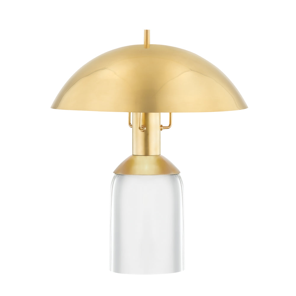 Product photograph of Hudson Valley Lighting Bayside Brass Base Table Lamp from Olivia's