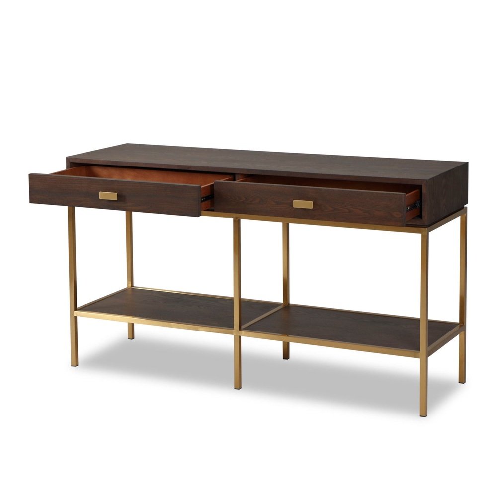 Product photograph of Liang Eimil Levi Dressing Table Dark Brown Ash from Olivia's.