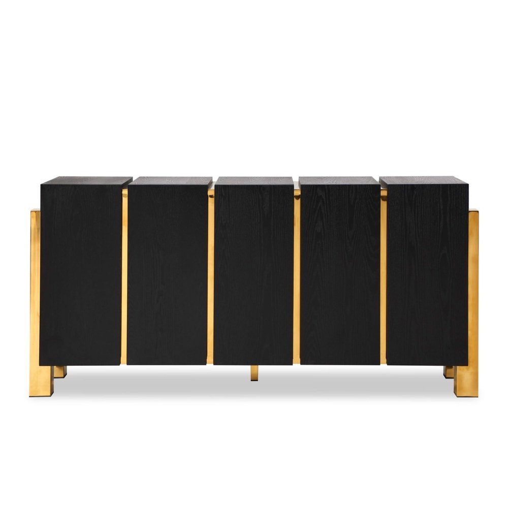 Product photograph of Liang Eimil Enigma Sideboard Brass from Olivia's.