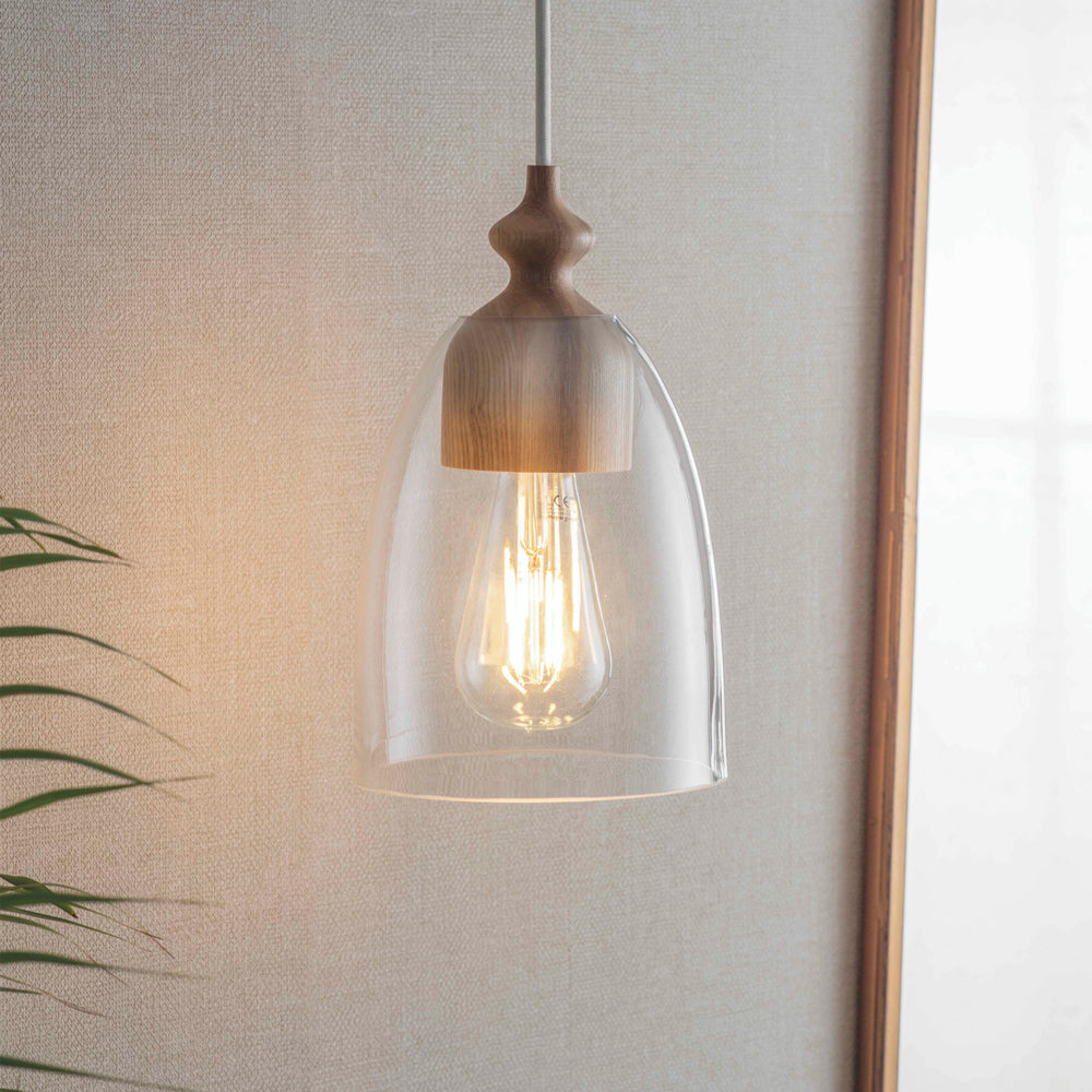 Product photograph of Garden Trading Bloomsbury Pendant Light In Ash from Olivia's.