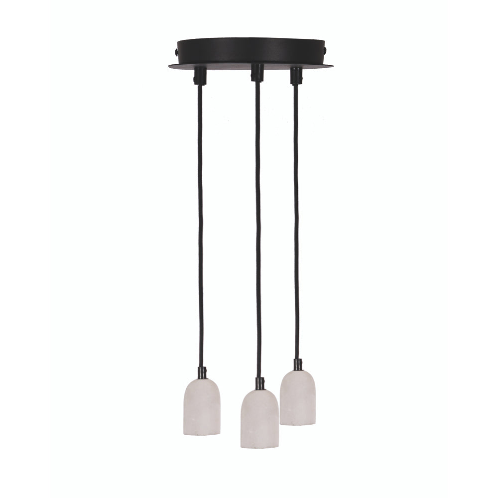 Product photograph of Garden Trading Carnaby 3 Light Concrete Pendant from Olivia's