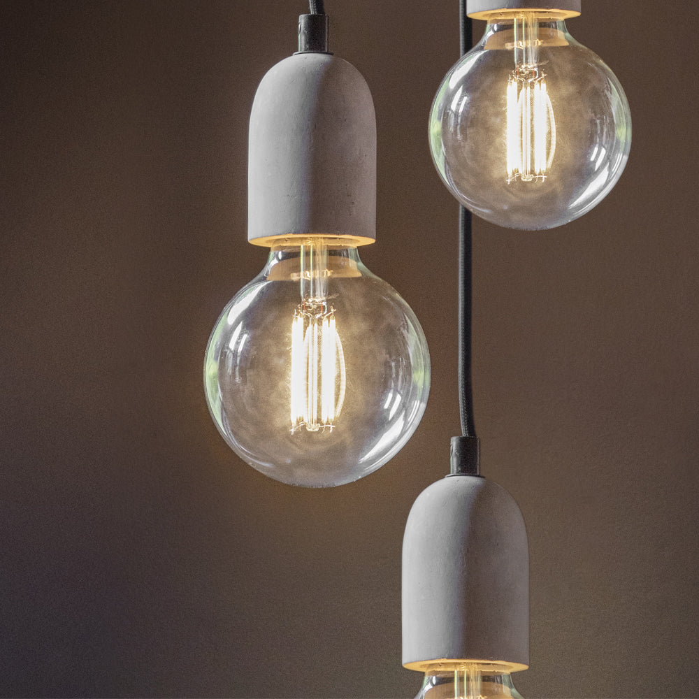 Product photograph of Garden Trading Carnaby 6 Light Concrete Pendant from Olivia's.