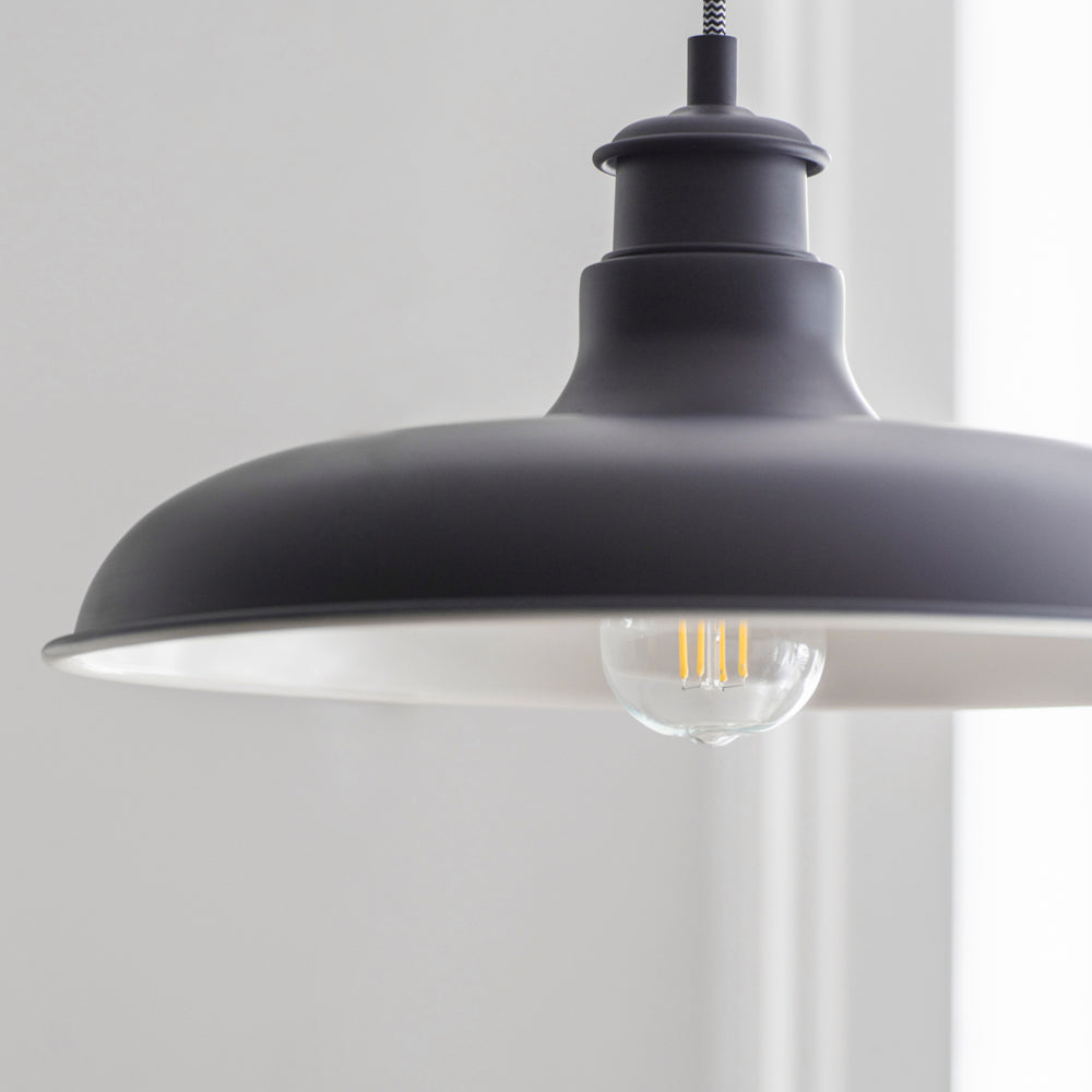 Product photograph of Garden Trading Toulon Pendant Light In Carbon from Olivia's.