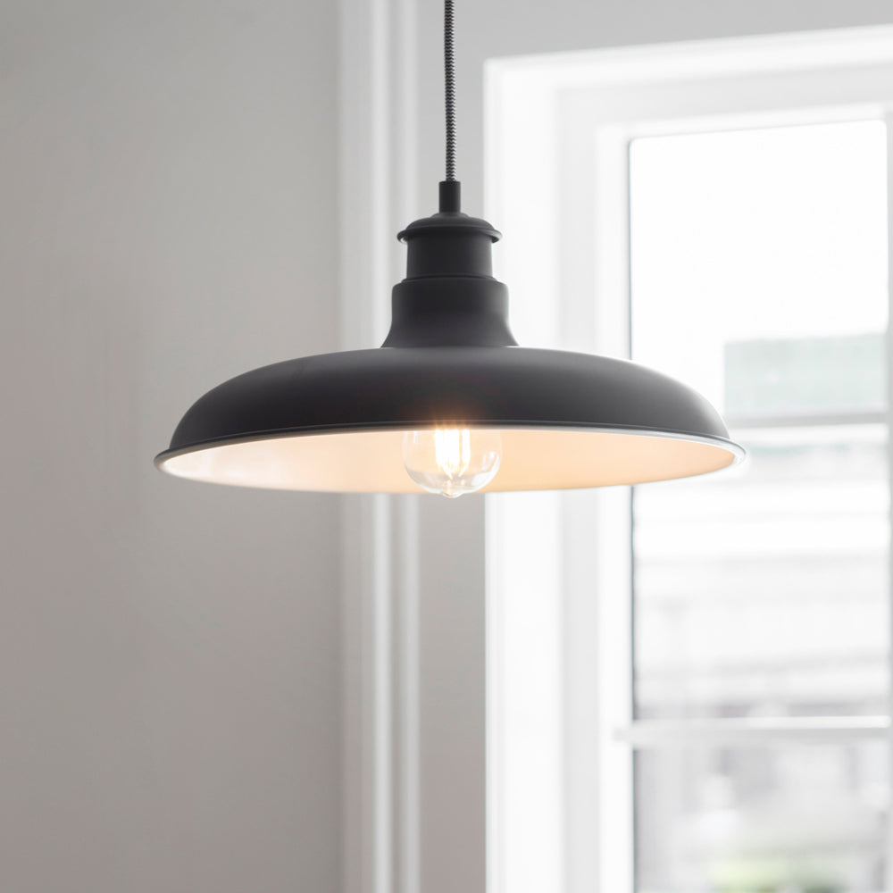 Product photograph of Garden Trading Toulon Pendant Light In Carbon from Olivia's.