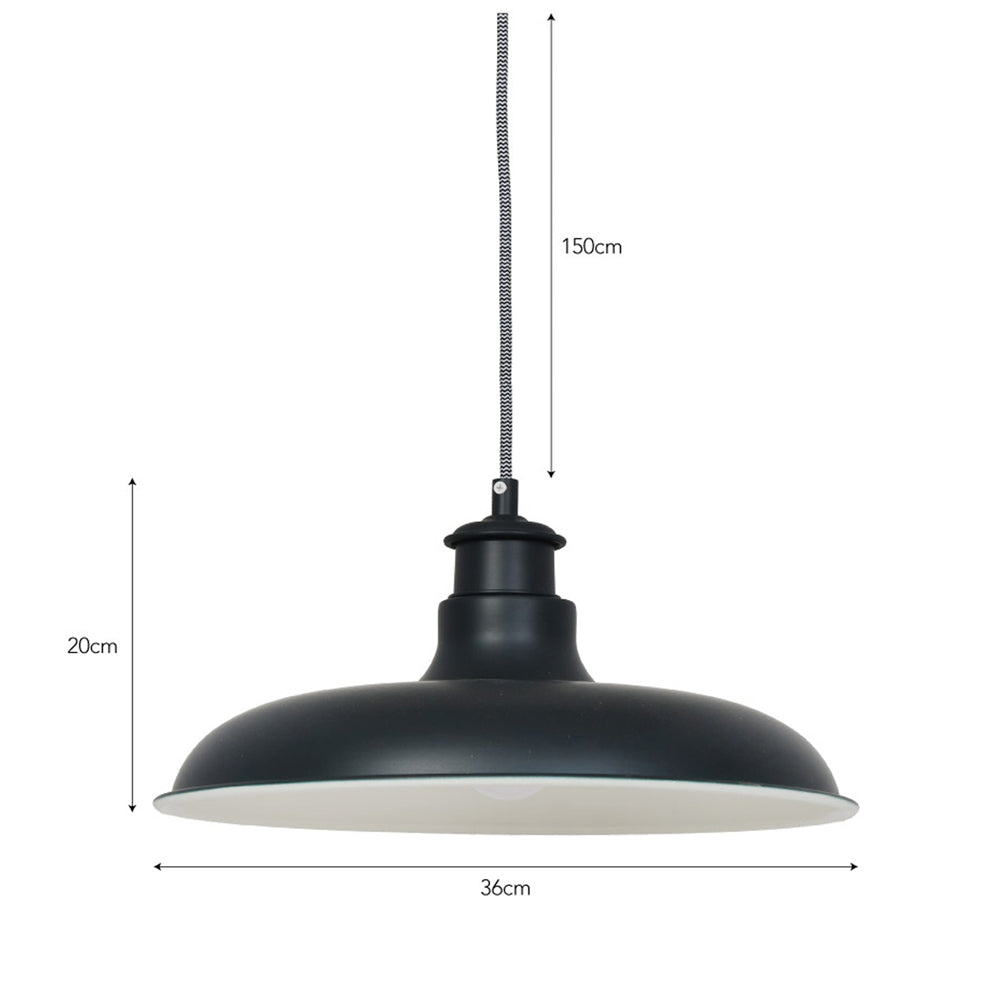 Product photograph of Garden Trading Toulon Pendant Light In Carbon from Olivia's.