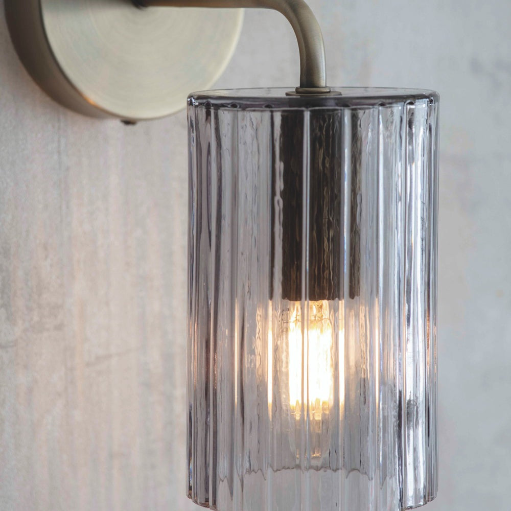 Product photograph of Garden Trading Clarendon Glass Wall Light from Olivia's.